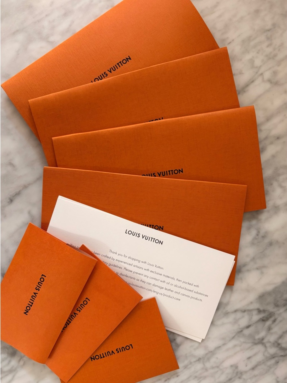 Louis Vuitton Reciept Cards Set